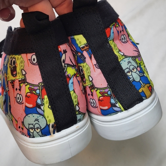 Nickelodeon Spongebob Lace‎ Up Canvas Shoes Men's Size 11 - Picture 4 of 11